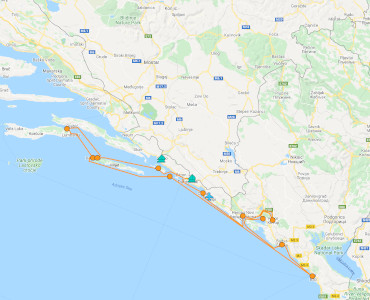 Segelroute nach Dubrovnik und Montenegro