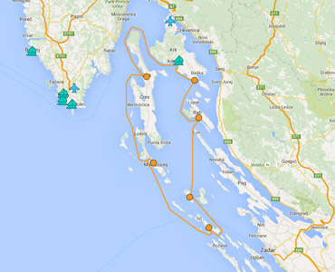Istra & Kvarner sailing itinerary B - 7 day