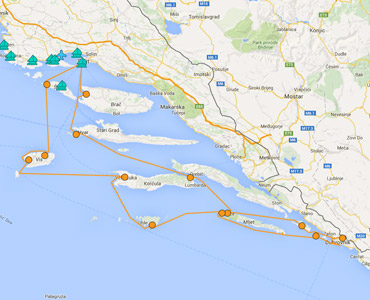 Split 14 day sailing itinerary