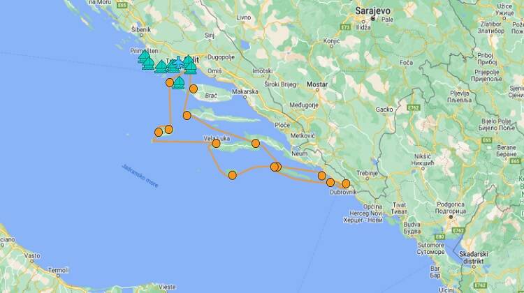 Itinerario di Navigazione di 14 giorni a Spalato